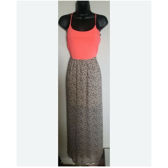 Charming Charlie Leopard Print Maxi Dress Size M - Picture 1 of 7